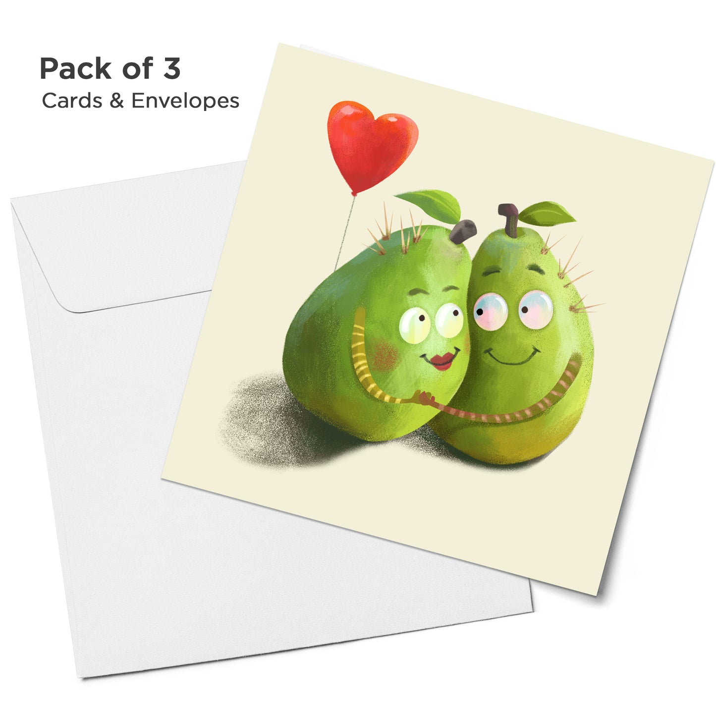 3x Pear Cards